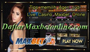 Tips memilih Agen Judi Live Casino Maxbet Online